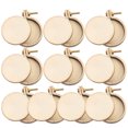 thumbnail image 3 of 10 Sets Miniature Embroidery Hoops Craft Supplies Beige Wood Circle for DIY Projects, 3 of 9