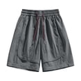 thumbnail image 5 of Dwellite Quick Dry Shorts for Womens High Waist Stretchy Straight Leg Casual Summer Shorts with Pockets Gray XL, 5 of 6
