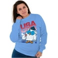 thumbnail image 4 of Tootsie Mr Owl Patriotic USA America Sweatshirt for Men or Women Brisco Brands S, 4 of 6