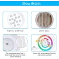 thumbnail image 5 of Luz LED sumergible, luces de piscina multicolor IP68 con control remoto, luces de piscina sobre el suelo, para acuario, spa, piscina, pecera, decoración de bañera (2 piezas inalámbricas) JAMW Sencillez, 5 of 5