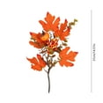 thumbnail image 3 of Artificial Maple Leaf Sprig, Fall Thanksgiving Halloween Decor, Realistic Plastic Leaves for Tabletop Centerpiece Party Decor(E), 3 of 4