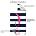 thumbnail image 4 of DistinctInk Custom SKIN / DECAL compatible with OtterBox Defender for iPhone 11 Pro (5.8" Screen) - Navy White Stripes Pink Love - Chevron Stripes Pattern, 4 of 5