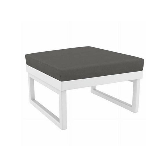 Compamia Mykonos Ottoman Cushion Seat Sunbrella Charcoal