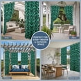 thumbnail image 5 of 1 Panel Outdoor Curtains for Patio Waterproof 54"x108" Green Leopard Print Weatherproof Privacy Outsides Curtains, Farmhouse Abstract Animal Patterned Grommet Thermal Drapes for Cabana Porch Pergola, 5 of 8