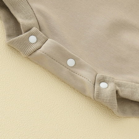 

Gubotare Rompers Baby Boy baby-girls Quilted Long Sleeve Cotton Bodysuits C 0-6 Months