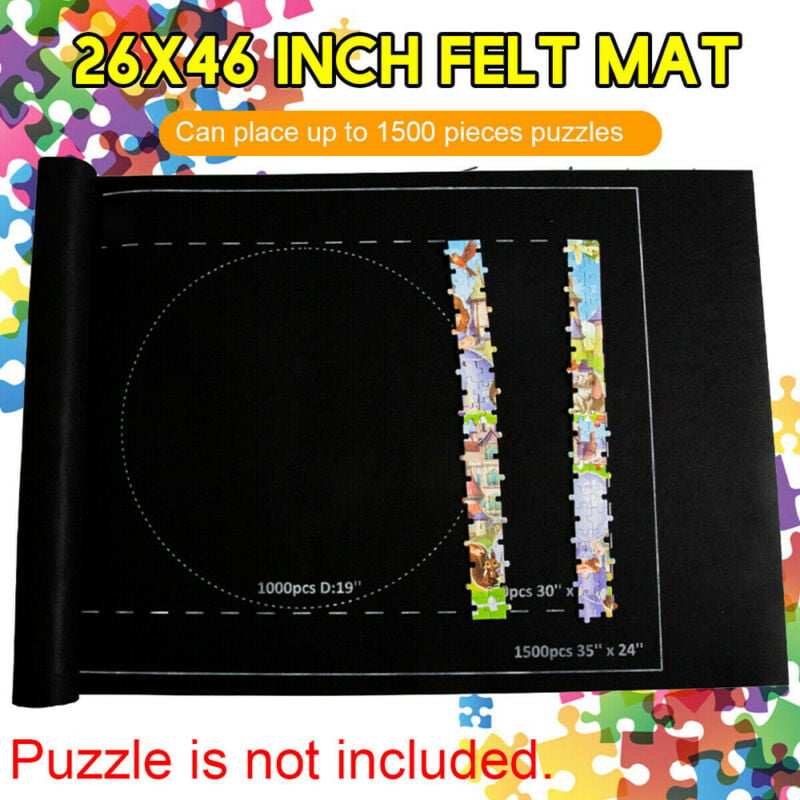 Jigsaw Puzzle Puzzle To 1500 Pieces Roll Up Game Storage Up Felt Storage Mat 