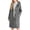Grey, variant on DAFEI Women's Winter Hood Wool Blend PeaCoat Single Breasted Stand Collar Casual Trench Coat Overcoat with Hat
