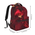 thumbnail image 2 of Hazbin Hotel Backpacks Bookbag Casual Daypack Backpacks for Travel Camping Hiking, 2 of 6