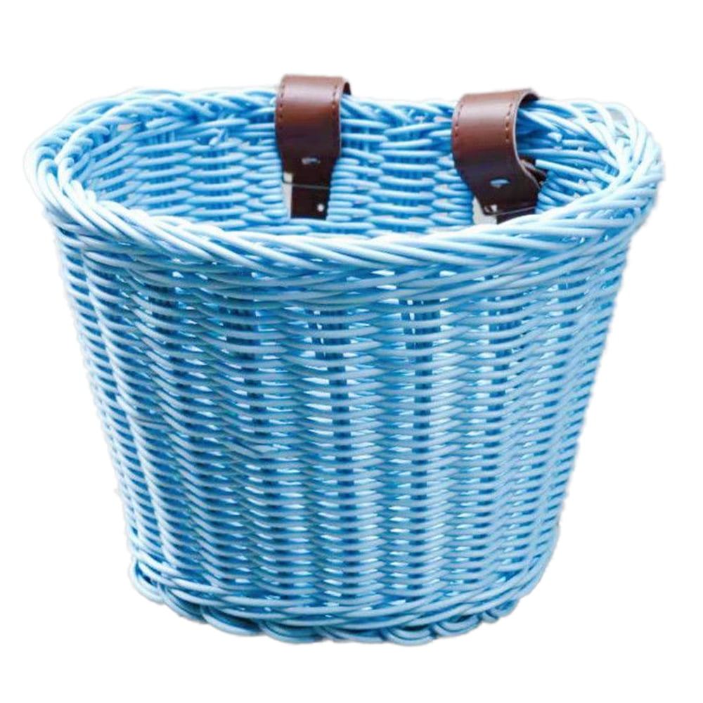 Bicycle Basket Rattan Bike Basket, Front Handlebar Bike Basket for
