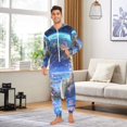 thumbnail image 6 of FORMRS Onesies Pajama for Adults Unisex Hoodie Winter Jumpsuit One Piece Sleepwear, Sizes S-2XL, Beautiful Floral Moon, 6 of 7