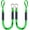Green&Black, variant on AISUO 4 Feet Bungee Dock Mooring Rope, 2‑Pack, Built‑In Snubber with Stainless Steel Clip, Docking Accessory for Boats, PWC, Kayak, Jet Ski, Pontoon, Canoe, Power Watercraft, Red & Black