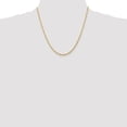 thumbnail image 2 of Auriga 14K Yellow Gold 2.25 mm Extra Light Diamond-cut Rope with Lobster Clasp Chain Necklace for Women 20", 2 of 6