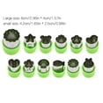 thumbnail image 3 of Unatoiry 12pcs Baking Mould Biscuit Mold Reusable Sculpture Tools with Plastic Shell Green 1Set, 3 of 6