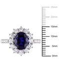 thumbnail image 3 of Everly Women's Created Sapphire Sterling Silver Engagement Ring, 3 of 7