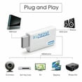 thumbnail image 3 of WII to HDMI Wii 2 HDMI Full HD Portable Converter Adapter 3.5mm Audio Out, 3 of 5