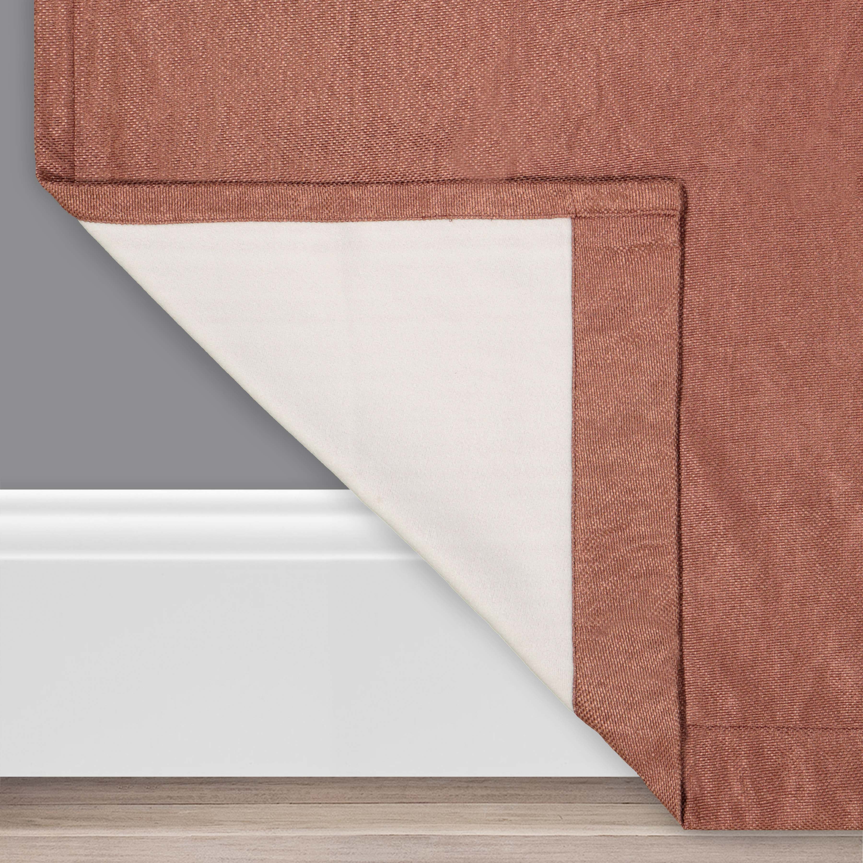 Eclipse Allure Draft Stopper, 100% Blackout Grommet Top Curtain Panel, Blush Pink, 50 x 63