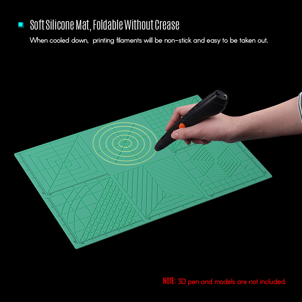 Multi Purpose 3d Printing Pen Template Soft Silicone Mat 3d Drawing Templates Copy Board With 2pcs Fingerstalls Walmart Com Walmart Com