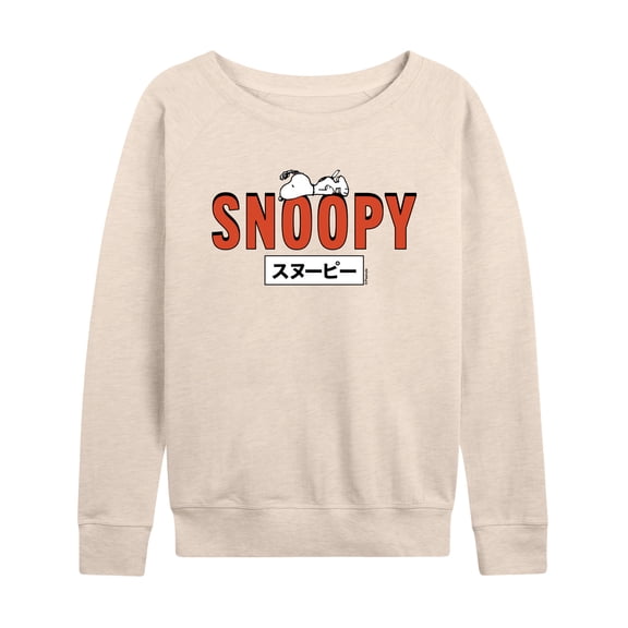 Peanuts - Snoopy Red - Women's Lightweight French Terry Long Sleeve Shirt