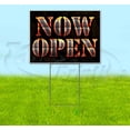 thumbnail image 1 of Now Open (18" x 24") Yard Sign, Includes Metal Step Stake, 1 of 6