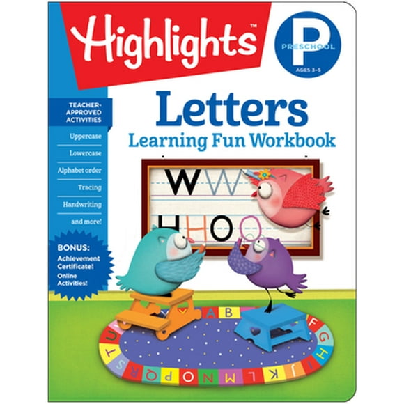 Highlights Learning Fun Workbooks: Preschool Letters (Paperback)
