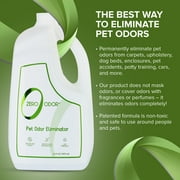 Zero Odor Pet Odor Eliminator Air & Surface Deodorizer for Dog Cat Urine Carpet 64 oz