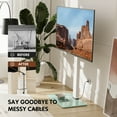 thumbnail image 3 of FITUEYES Modern Universal Tall Swivel Floor TV Stand Base for 70-Inch TVs, White, 3 of 7
