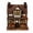 Brown, variant on Miretho Light Up Resin Cottage House with Pumpkins Figurine - Thanksgiving Autumn Fall Decoration, Battery Operated LED Glowing Miniature Village Decor