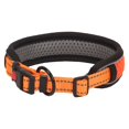 thumbnail image 2 of Deago 3M Reflective Mesh Padded Dog Collar with Buckle Adjustable Safety Pet Collar for Small Medium Large Dogs, Orange M, 2 of 9
