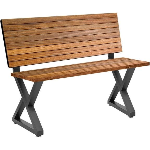 2Pcs Metal Bench Legs 16" Coffee Table Legs Triangle Metal Chair Base Legs with Backrest Bracket Set Z-Shape Furniture Legs for Butcher Block countertop, Wood Slab Benches