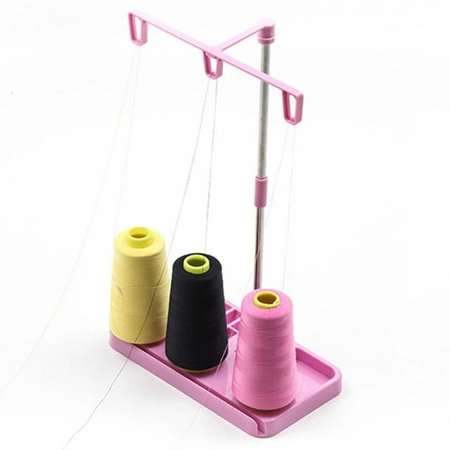 Soporte de carrete de 3 , de coser y bordar, estante de soporte de hilo para de coser doméstica Industrial Hugo Soporte para carretes de costura