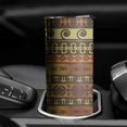 thumbnail image 3 of 20oz Boho Golden Ethnic Pattern Skinny Tumblers Stainless Steel Tumbler with Lid and Straw,Vacuum Insulated Double Wall Travel Tumbler Cups with Cleaning Brush for Coffee,Tea, 3 of 6