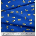 thumbnail image 3 of Soimoi Blue Cotton Duck Fabric OMG Text Print Fabric by the Yard 42 Inch Wide, 3 of 3