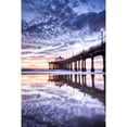 thumbnail image 3 of Anonymous 11x14 Black Modern Framed Museum Art Print Titled - Manhattan Beach Pier, California, 3 of 5