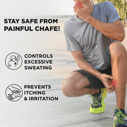 Pee Safe Natural Anti Chafe Stick with, Coconut, Aloe Eucalyptus Based for Men and Women, 2.64 oz