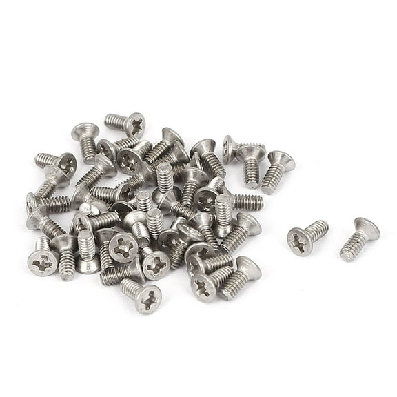 Unique Bargains M2x5mm Stainless Steel  Flat Countersunk Head Screws 50pcs