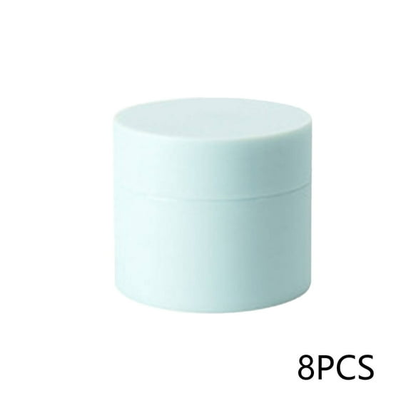 RAGUPEL 8 Pcs Travel Size Toiletries,Matte Texture Finish Travel Size Toiletries Containers,Leak-Proof Threaded Cap Travel Size Containers,Blue,5ml