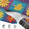 thumbnail image 6 of Yayeee Runner Rug for Bedroom 2'x6' Machine Washable Hallway Non Slip Mat, Colorful Checkered Daisy, 6 of 8