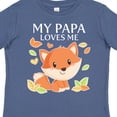 thumbnail image 4 of Inktastic My Papa Loves Me- Little Fox Boys or Girls Toddler T-Shirt, 4 of 5