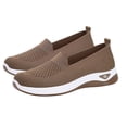 thumbnail image 6 of Wensltd Women Solid Mesh Walking Shoes Comfy Lightweight Slip On Round Toe Casual Shoes, 6 of 7