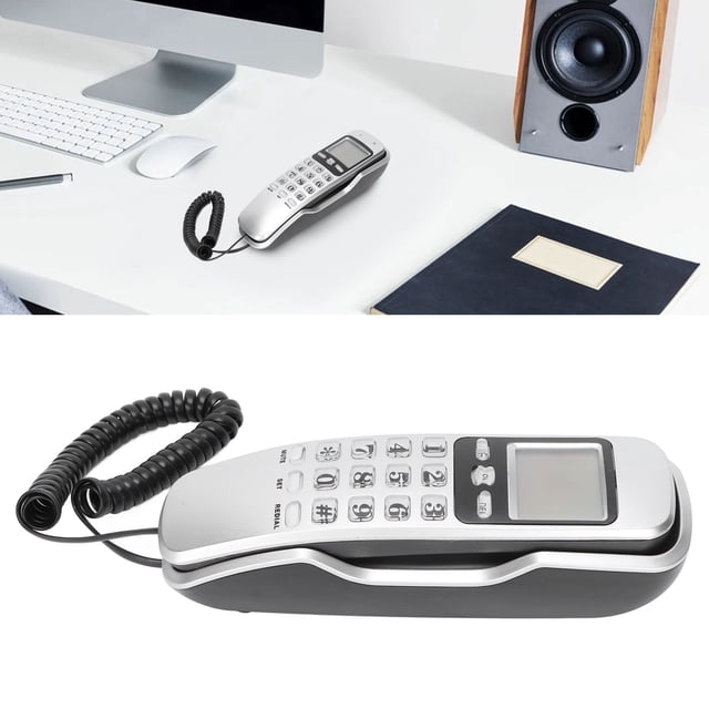 Teléfono Con Cable, Teléfono del Hotel Fine Llaming Función de Devolució de Llamada Enchufar y Jugar a la Que Llame para el Hotel para la Oficina para el Hogar