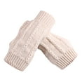 thumbnail image 2 of GBAYXJ Women's Anutumn And Winter Half-Finger Multicolor Gloves(H), 2 of 3