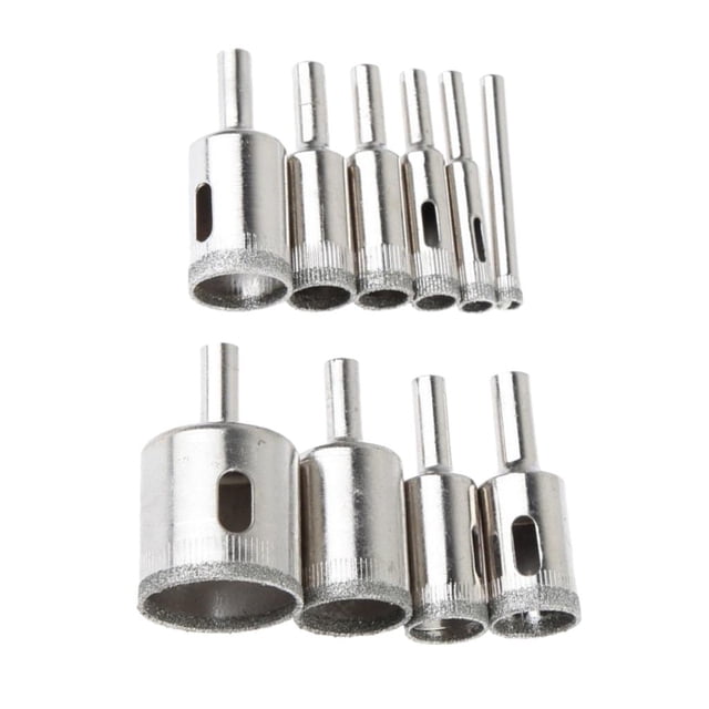 10Pcs Diamant Enduit Trou Coupe Percer la Tuile de Verre 32mm