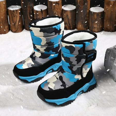 

JIKNTTR Kids Hiking Boots Boys Girls Outdoor Ankle Boots Children Shoes Snow Boots Girls Boys Outdoor Boots Warm Boots Snow Boots Baby Cowboy Cowgirl Boots