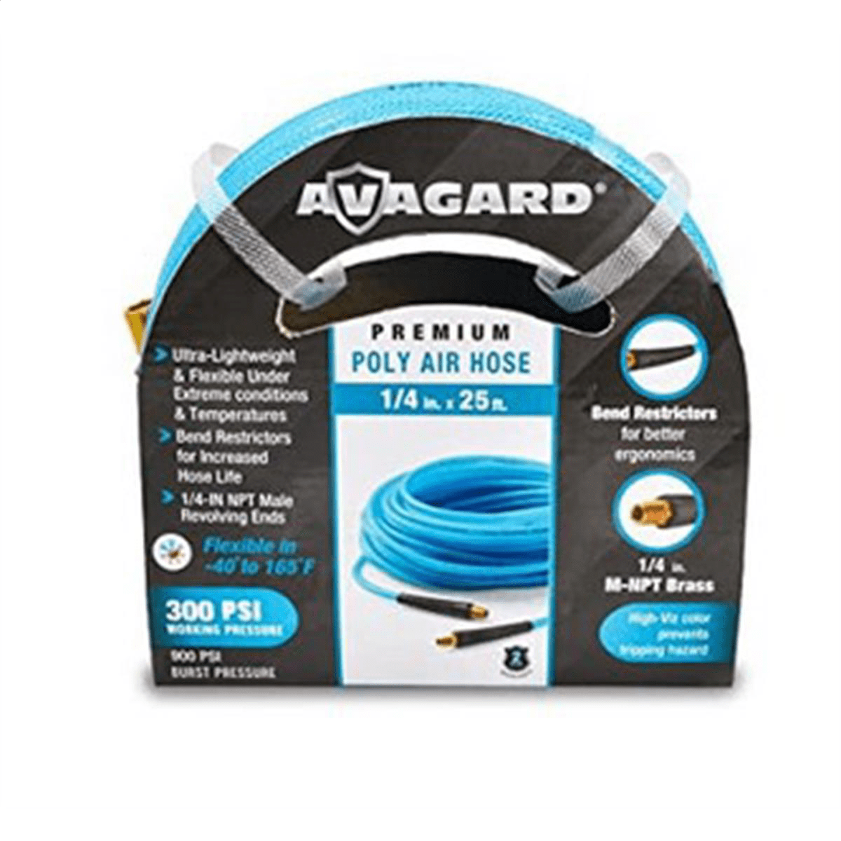 BluBird Avagard Poly Air Hose Assembly 1/4" x 25'
