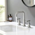 thumbnail image 2 of Modern Bathroom Sink Faucet 8 in. Widespread Double Handle Bathroom Faucet with Pop Up Drain in Brushed Nickel,Single Handle Bathroom Sink Faucet, 2 of 7