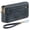 Lake Blue, variant on Laatikui Wallet Women's Long Double Zipper Wallet Rfid Men's Pu Leather Clutch
