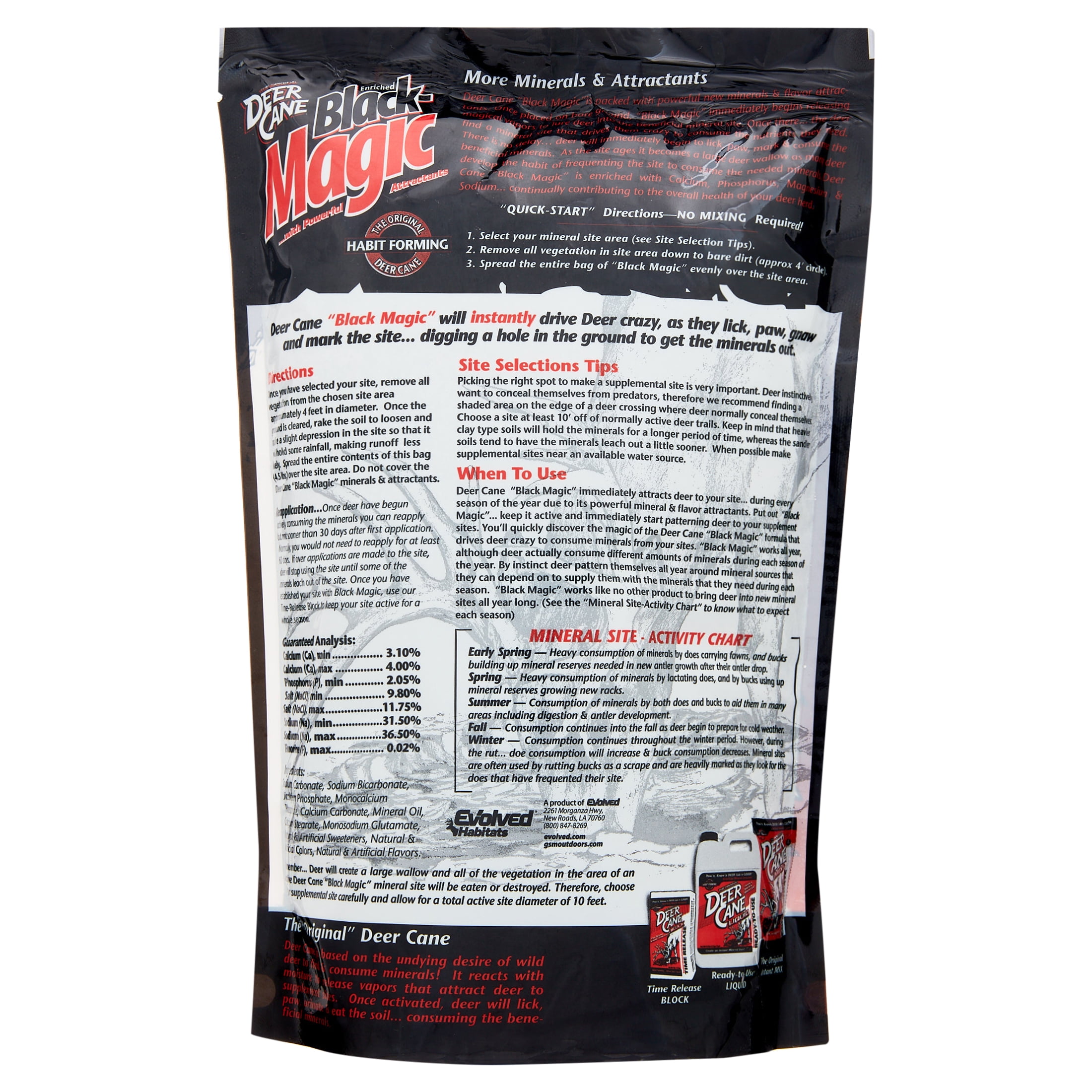 Evolved Habitats Deer Cane Black Magic Attractant Powder