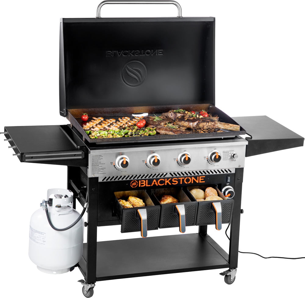 Blackstone Griddle Bundle with Stand and Hood Portable Outdoor Cooking BBQ