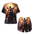 thumbnail image 5 of Lsque Five Nights At Freddy'S Women's Short-Sleeved Pajama Set - 2 Piece Soft and Lightweight Sleepwear Set-Small, 5 of 9