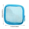 thumbnail image 2 of Compact Cosmetic Bag Mini Pocket Wallet Mesh Zipper Travel Toiletry Makeup Storage Organizer for Daily, 2 of 7